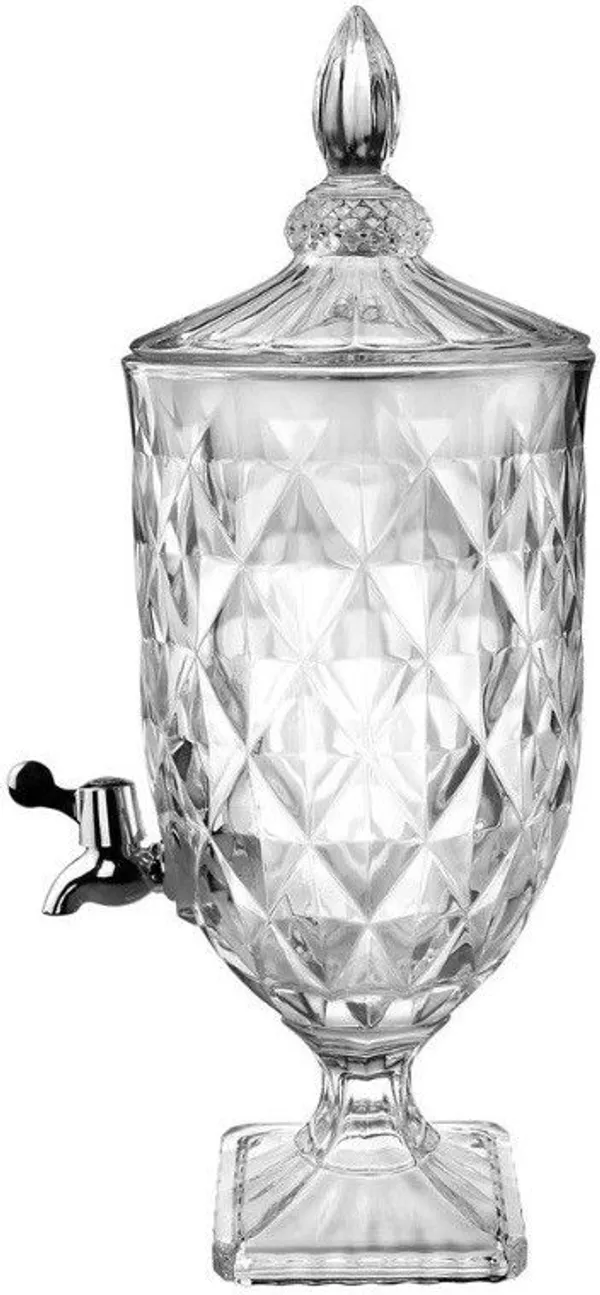 HALO_NATION_Glass_tank_with_Lid_&_tap_Mason_Jar_Beverage_Drink_Dispenser_Cocktail_Pitcher_Bottom_Loading_Water_Dispenser_()