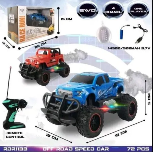 HALO_NATION_RC_Off-Road_Speed_Jeep_Truck_Car_with_Water_Mist_Smoke_Effect_Remote_Control_Monster_Truck_Rock_Crawler_Car_-_Blue,3_years_and_above