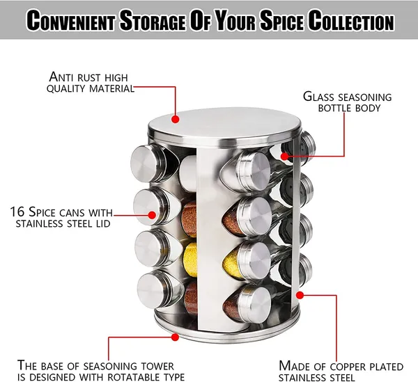 Multicolor_Spice_Bottle_Holder_Revolving_Stainless_Steel_Spice_Rack_Set_16_In_1_Glass_Jar_Multipurpose_Uses_Storage_Set_Condiment_Masala_Rack_Set_Seasoning_Storage_Organization