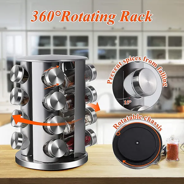 Multicolor_Spice_Bottle_Holder_Revolving_Stainless_Steel_Spice_Rack_Set_16_In_1_Glass_Jar_Multipurpose_Uses_Storage_Set_Condiment_Masala_Rack_Set_Seasoning_Storage_Organization