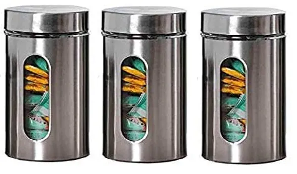Black_Basics_Stainless_Steel_Food_Storage_Canister_Set_|_Airtight_with_Viewing_Window_(3_x_400ml)