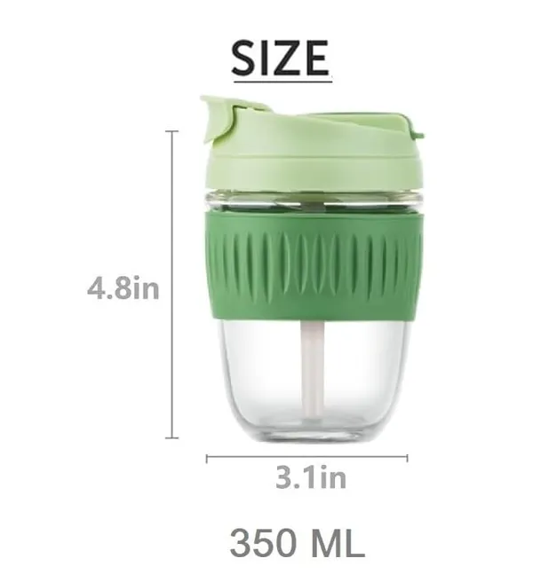 Pink_Dual_Lid_Reusable_Portable_Leak_Proof_Coffee_Cup_With_Straw_&_Airtight_Lid_High_Temperature_Resistance_Glass_Sipper_With_Silicone_Sleeve_Bpa_Free_Car_Travel_Mason_Jar_350_ML