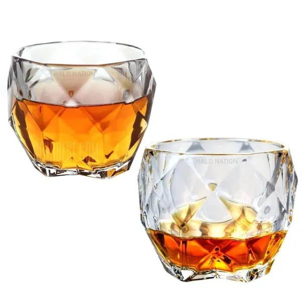 Pack_Of_2_Crystal_Round_Diamond_Glass_Drinkware_Broad_Glass_Thick_Walled_Water_Tumbler_For_Cocktail_Juice_Water_Mixed_Drinks_Beer_And_Coffee_340_ML