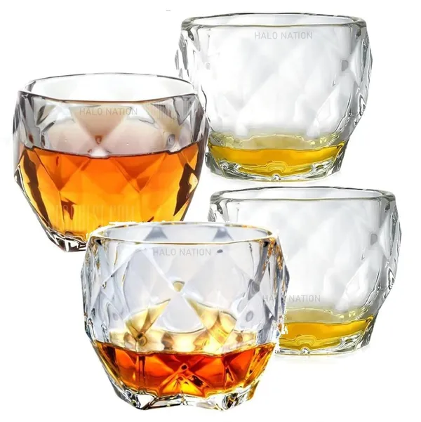 Pack_Of_4_Crystal_Round_Diamond_Glass_Drinkware_Broad_Glass_Thick_Walled_Water_Tumbler_For_Cocktail_Juice_Water_Mixed_Drinks_Beer_And_Coffee_340_ML