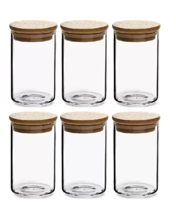 Pack_Of_6_Glass_Jars_With_Bamboo_Wood_Airtight_Lids_Tea_Container_Kitchen_Storage_Jar_With_Bamboo_Shelf_Container_Canister_Set