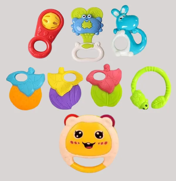 Multicolor_Mimi_Bells_Eries_Baby_Rattles_Cute_Rattle_Teether_Shaker_Grab_&_Spin_Rattle_Rattle_8_Pc_Set