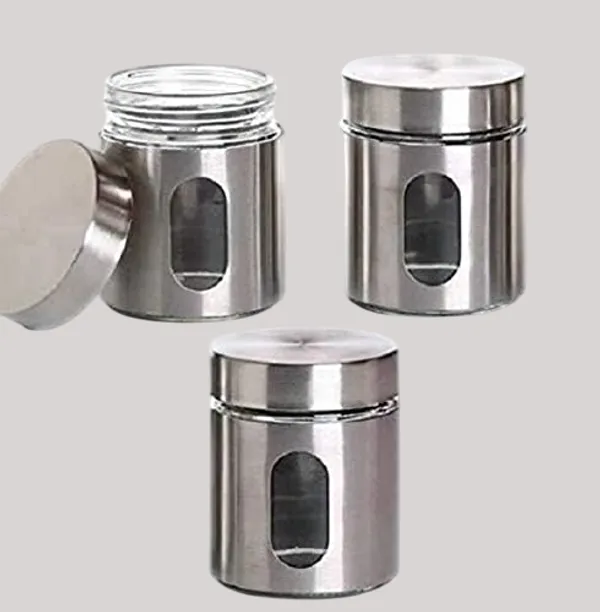 Black_Basics_Stainless_Steel_Food_Storage_Canister_Set_|_Airtight_with_Viewing_Window_(3_x_400ml)