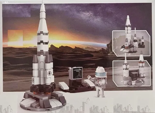 Multicolor_102Pcs_Space_Rocket_With_Launching_Pad_Space_Set_Satellite_Building_Block_Aerospace_Cultural_Satellite_Space_Station_Model