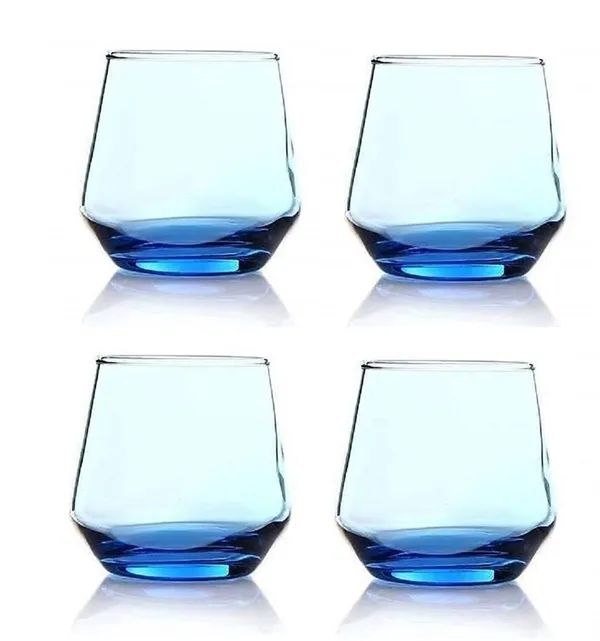 Pack_Of_4_Cooling_Blue_Glass_Water_|Juice_|_Cocktail_Drink_|_Tumbler