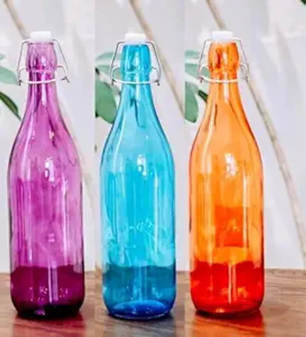 Pack_Of_3_Swing_Top_Glass_Water_Bottle_Set_(Leak-Proof_&_Fridge-Friendly)