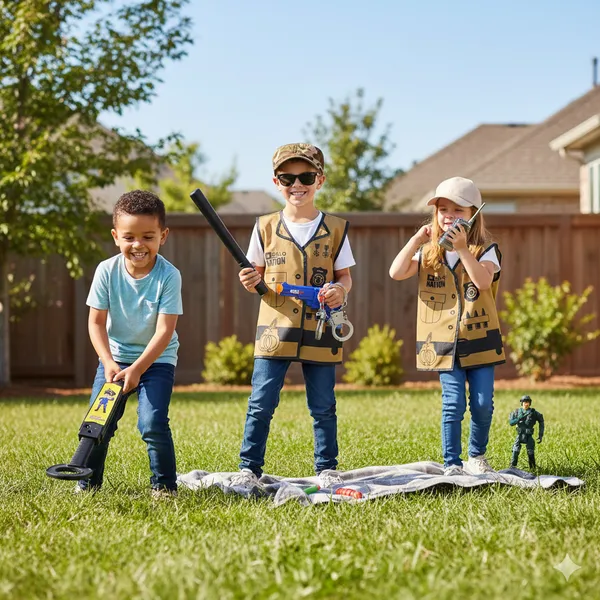 HALO_NATION®Police_Dress_costume_with_tools_|_Simulation_Policemen_Role_Play_Kit_,_Special_Force_Set_,_Police_Dress_Playset_(Police_Set_-_15_Pcs)