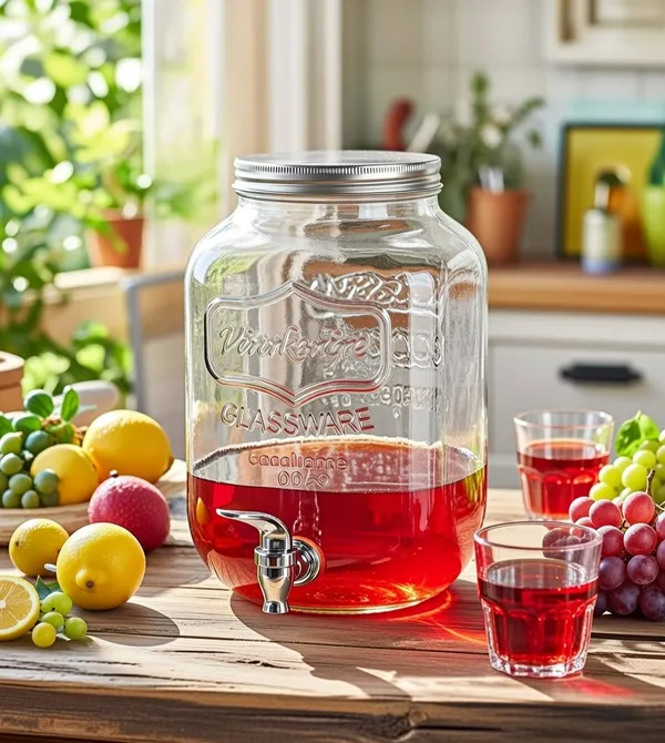 Multicolor_Mason_Jar_Beer_Dispenser_With_Tap_&_Air_Tight_Lid_Cocktail_Barrel_With_Water_Faucet_Cold_Water_Pitcher_For_Detox_Water_Lemonade_Beverage_Dispenser_(Capacity_4_Liter)