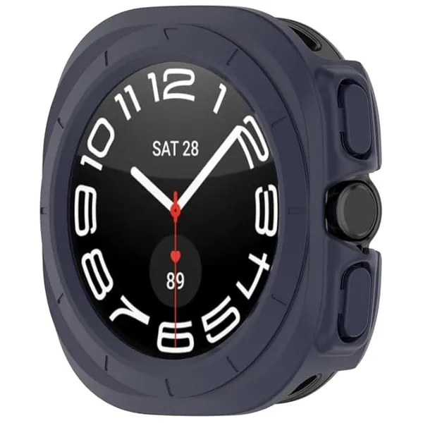 Samsung_Galaxy_Watch_Ultra_47mm_Half_Coverage_Hollowed_PC_Watch_Protective_Case_(Dark_Blue)