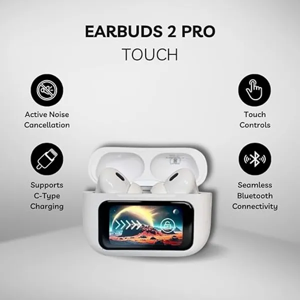 White_Premium_Anc/Enc_Noise_Reduction_Touch_Control_Earbuds