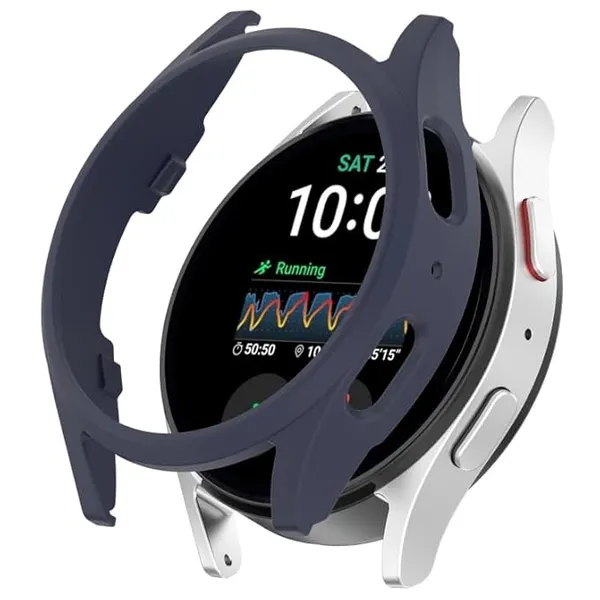 Midnight_Blue_Samsung_Galaxy_Watch_7_40Mm_Half_Pack_Hollow_Pc_Watch_Protective_Case