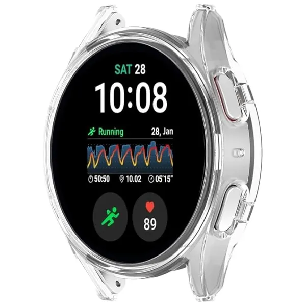 Transparent_Samsung_Galaxy_Watch_7_44Mm_Half_Pack_Hollow_Pc_Watch_Protective_Case