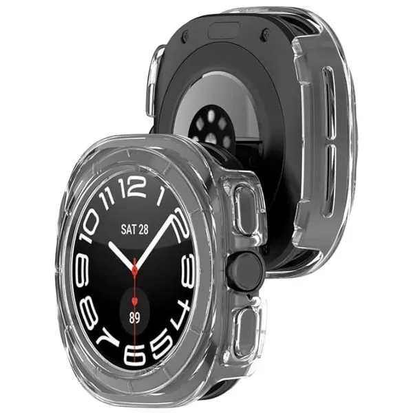 Black_Samsung_Galaxy_Watch_Ultra_47Mm_Half_Coverage_Hollowed_Pc_Watch_Protective