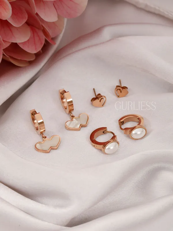 Demifine_Jewellery_Rose_Gold_&_Silver_Alloy_&_Stainless_Steel_Premium_&_Elegant_Earrings_For_Women_&_Girls_(Set_Of_6)