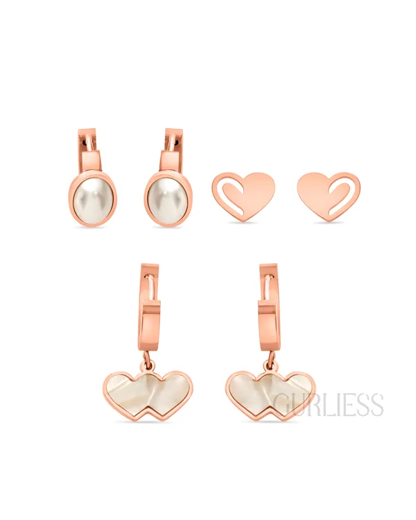 Demifine_Jewellery_Rose_Gold_&_Silver_Alloy_&_Stainless_Steel_Premium_&_Elegant_Earrings_For_Women_&_Girls_(Set_Of_6)