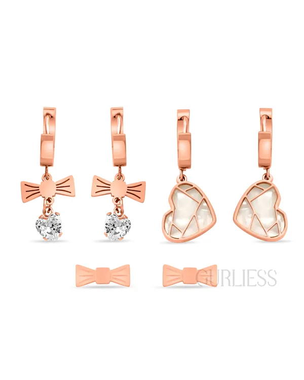 Demifine_Jewellery_Rose_Gold_&_Silver_Alloy_&_Stainless_Steel_Premium_&_Elegant_Earrings_For_Women_&_Girls_(Set_Of_6)