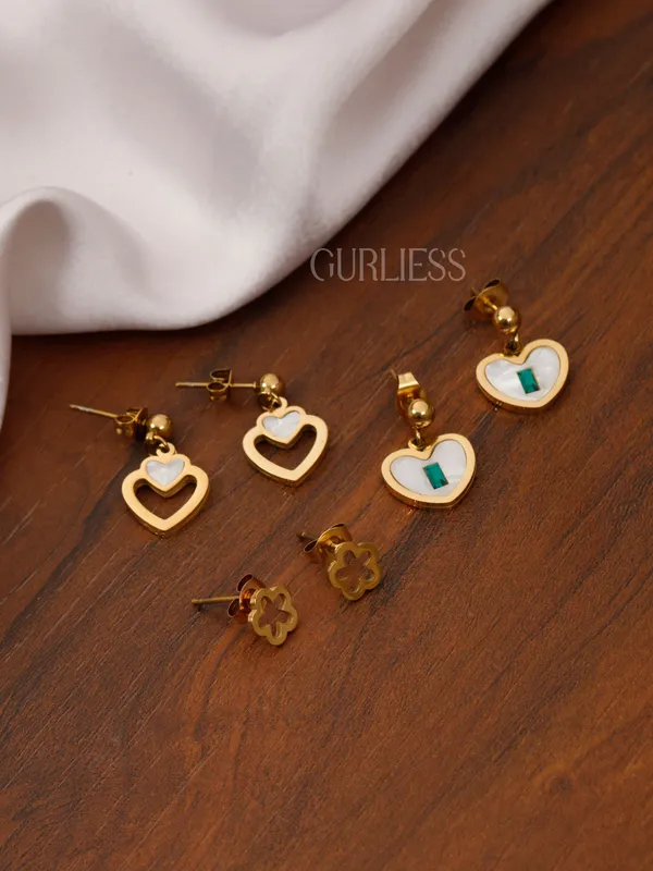 Demifine_Jewellery_Gold_&_Rose_Gold_Alloy_Premium_&_Elegant_Earrings_For_Women_&_Girls_(Set_Of_6)