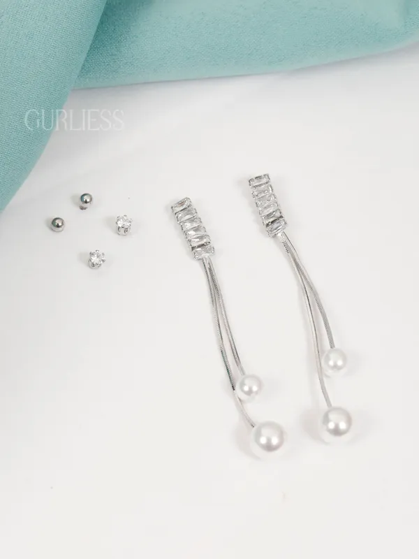 Demifine_Jewellery_Silver_Alloy_Premium_&_Elegant_Earrings_For_Women_&_Girls_(Set_Of_6)