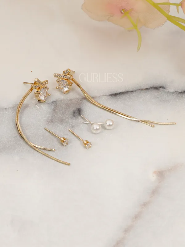 Demifine_Jewellery_Gold_Alloy_&_Stainless_Steel_Premium_&_Elegant_Earrings_For_Women_&_Girls_(Set_Of_6)