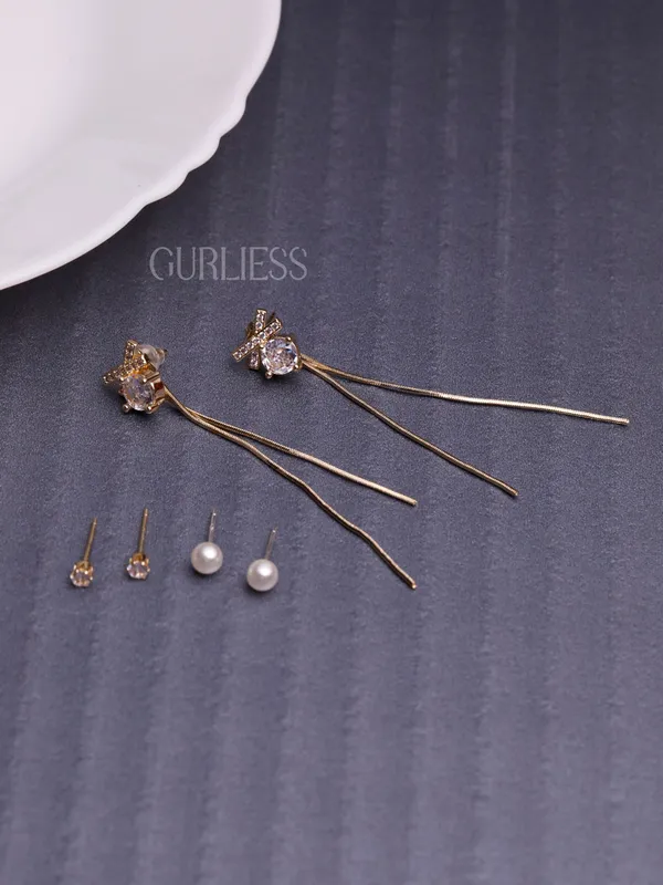 Demifine_Jewellery_Gold_Alloy_&_Stainless_Steel_Premium_&_Elegant_Earrings_For_Women_&_Girls_(Set_Of_6)