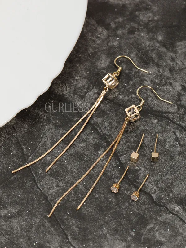 Demifine_Jewellery_Gold_&_Silver_Alloy_Premium_&_Elegant_Earrings_For_Women_&_Girls_(Set_Of_4)