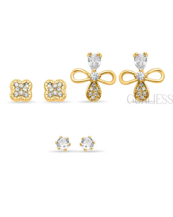 Demifine_Jewellery_White_&_Gold_Alloy_Premium_&_Elegant_Earrings_For_Women_&_Girls_(Set_Of_6)