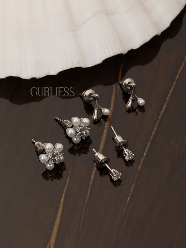 Demifine_Jewellery_Silver_Alloy_Premium_&_Elegant_Earrings_For_Women_&_Girls_(Set_Of_6)