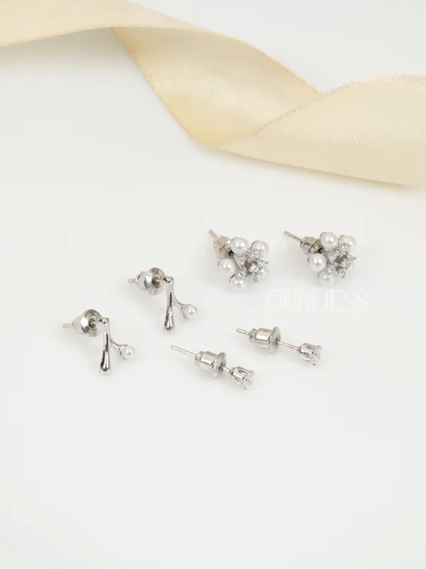Demifine_Jewellery_Silver_Alloy_Premium_&_Elegant_Earrings_For_Women_&_Girls_(Set_Of_6)