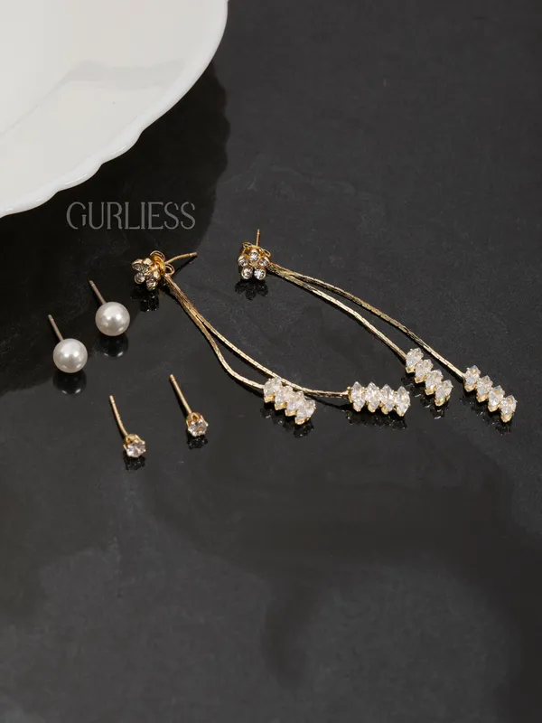 Demifine_Jewellery_Silver_&_Gold_Alloy_Premium_&_Elegant_Earrings_For_Women_&_Girls_(Set_Of_2)