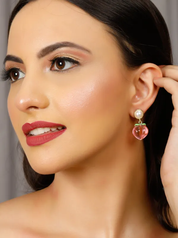 Pink_Alloy_,_Stainless_Steel_&_Resin_Premium_&_Elegant_Earrings_For_Women_&_Girls_(Set_Of_2)