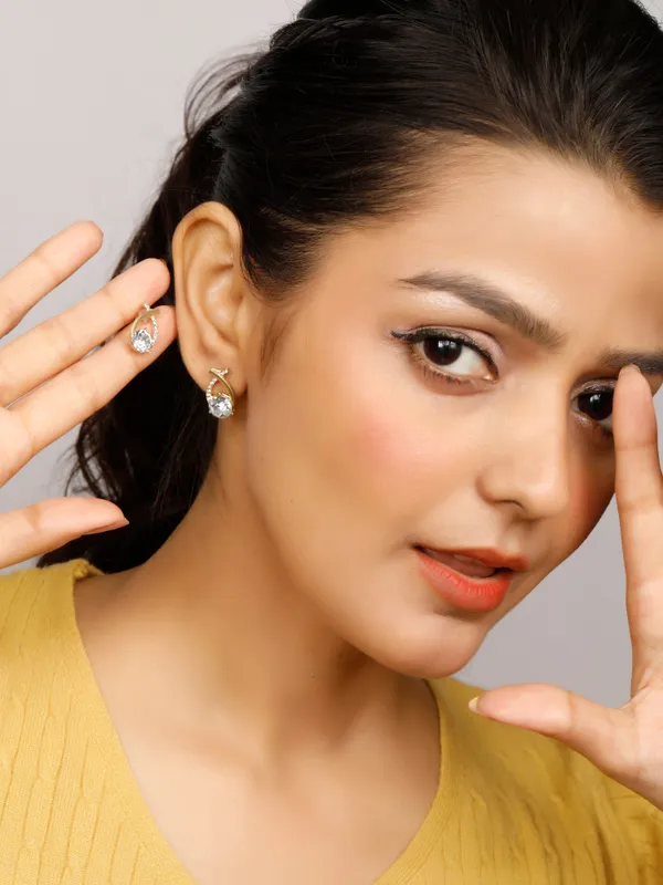 Demifine_Jewellery_Golden_&_White_Stainless_Steel_Premium_&_Elegant_Earrings_For_Women_&_Girls_(Set_Of_2)