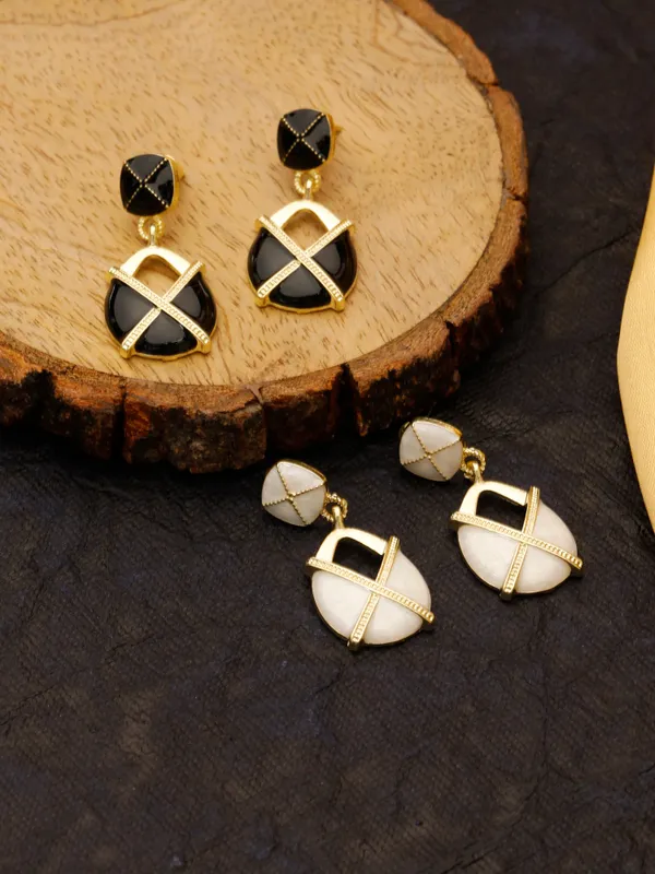 Multicolor_Alloy_,_Stainless_Steel_&_Resin_Premium_&_Elegant_Earrings_For_Women_&_Girls_(Set_Of_2)