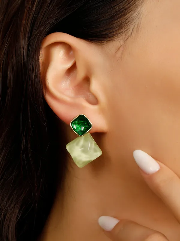 Green_Alloy_,_Stainless_Steel_&_Resin_Premium_&_Elegant_Earrings_For_Women_&_Girls_(Set_Of_4)