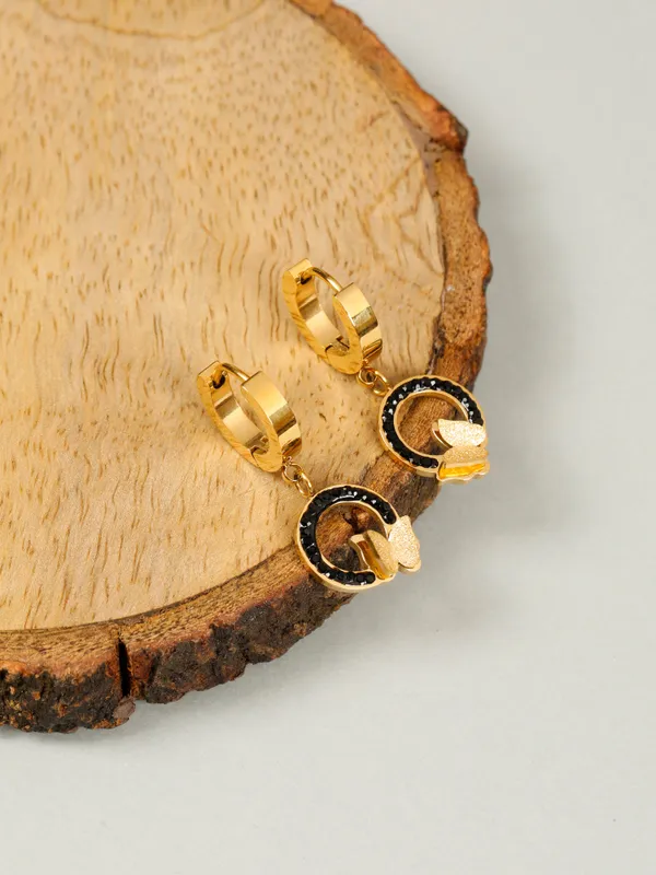 Demifine_Jewellery_Gold_&_Black_Alloy_&_Stainless_Steel_Premium_&_Elegant_Earrings_For_Women_&_Girls_(Set_Of_2)