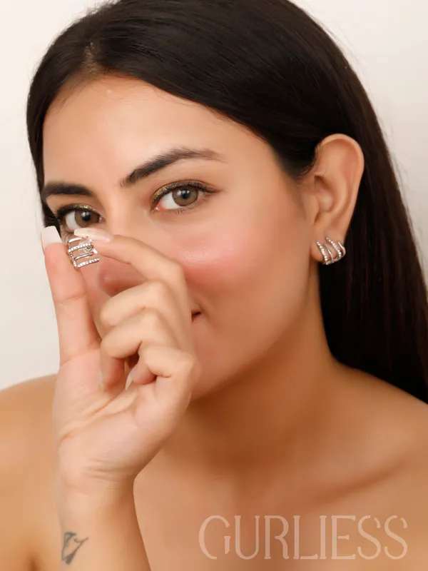 Demifine_Jewellery_Silver_Alloy_&_Stainless_Steel_Premium_&_Elegant_Earrings_For_Women_&_Girls_(Set_Of_2)