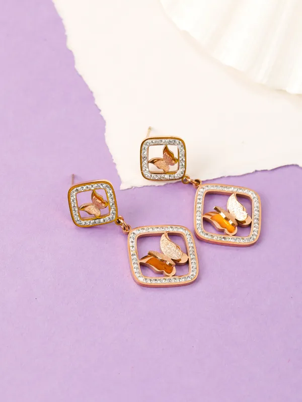 Demifine_Jewellery_Silver_&_Rose_Gold_Alloy_&_Stainless_Steel_Premium_&_Elegant_Earrings_For_Women_&_Girls_(Set_Of_2)