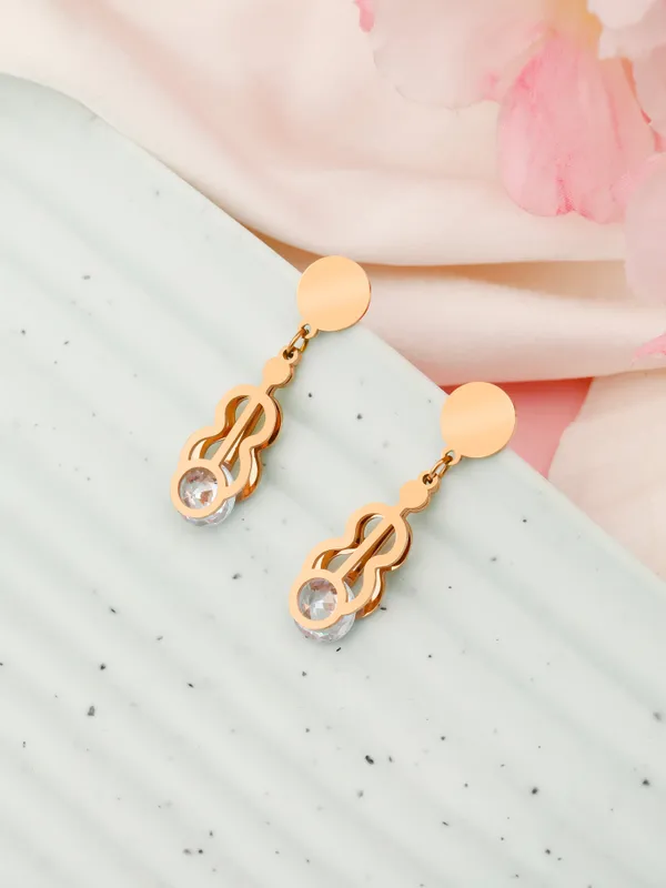 Demifine_Jewellery_Rose_Gold_Alloy_&_Stainless_Steel_Premium_&_Elegant_Earrings_For_Women_&_Girls_(Set_Of_2)