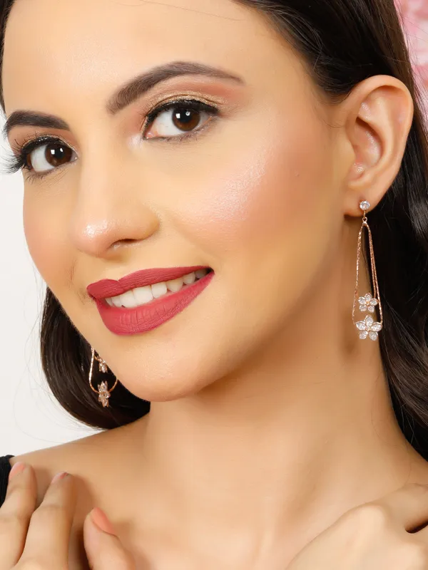 Demifine_Jewellery_Rose_Gold_Alloy_&_Stainless_Steel_Premium_&_Elegant_Earrings_For_Women_&_Girls_(Set_Of_2)
