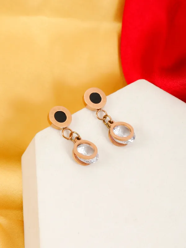 Demifine_Jewellery_Rose_Gold_Alloy_&_Stainless_Steel_Premium_&_Elegant_Earrings_For_Women_&_Girls_(Set_Of_2)