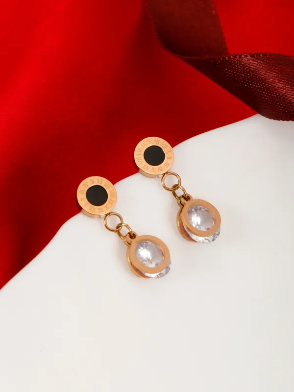 Demifine_Jewellery_Rose_Gold_Alloy_&_Stainless_Steel_Premium_&_Elegant_Earrings_For_Women_&_Girls_(Set_Of_2)