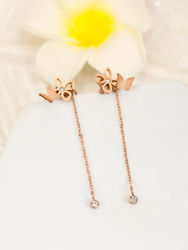 Demifine_Jewellery_Rose_Gold_Alloy_&_Stainless_Steel_Premium_&_Elegant_Earrings_For_Women_&_Girls_(Set_Of_2)