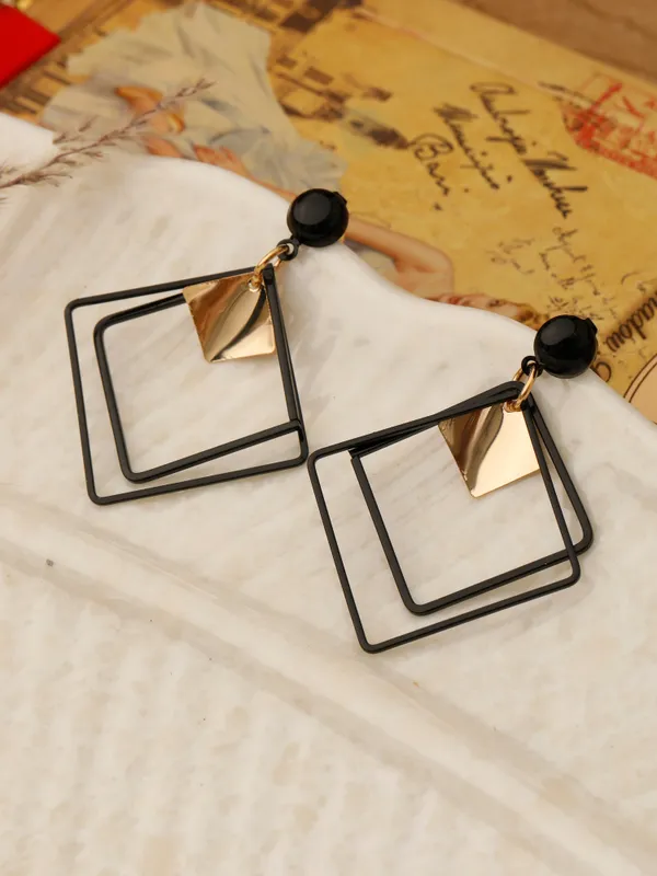 Demifine_Jewellery_Black_,_Purple_&_Silver_Stainless_Steel_Premium_&_Elegant_Earrings_For_Women_&_Girls_(Set_Of_4)