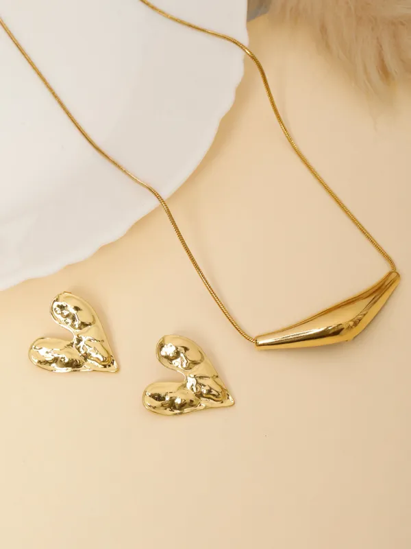 Demifine_Jewellery_Gold_Alloy_Premium_&_Elegant_Pendant_&_Earrings_For_Women_&_Girls_(Set_Of_3)