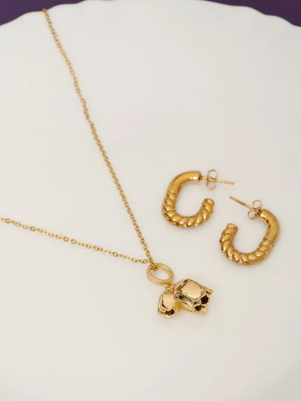 Demifine_Jewellery_Gold_Alloy_Premium_&_Elegant_Pendant_&_Earrings_For_Women_&_Girls_(Set_Of_3)
