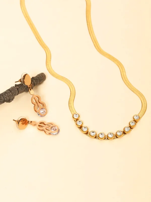 Demifine_Jewellery_Rose_Gold_&_Gold_Alloy_Premium_&_Elegant_Pendant_&_Earrings_For_Women_&_Girls_(Set_Of_3)