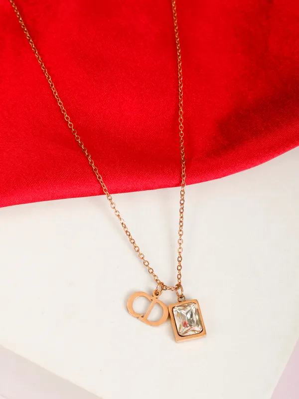 Demifine_Jewellery_Rose_Gold_Alloy_Premium_&_Elegant_Pendant_&_Earrings_For_Women_&_Girls_(Set_Of_3)
